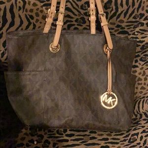 MK logo shoulder bag